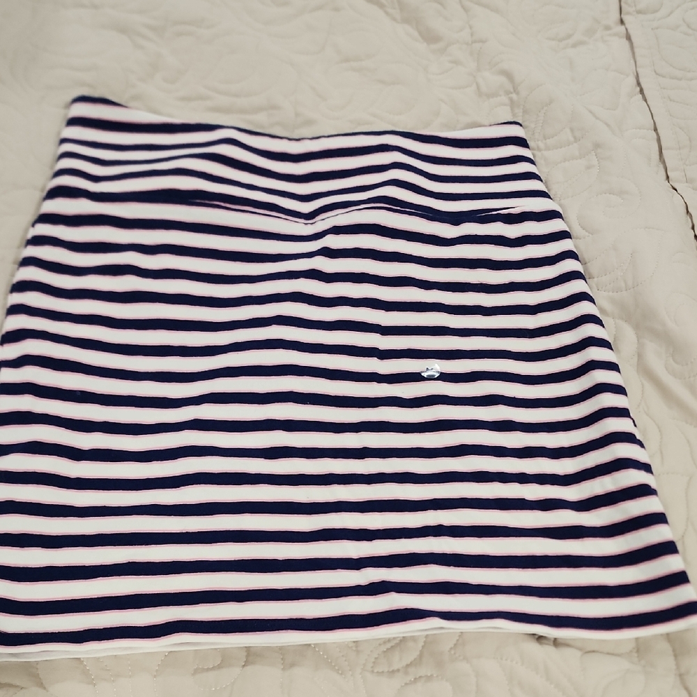 American Eagle Outfitters Navy and White Mini Skirt